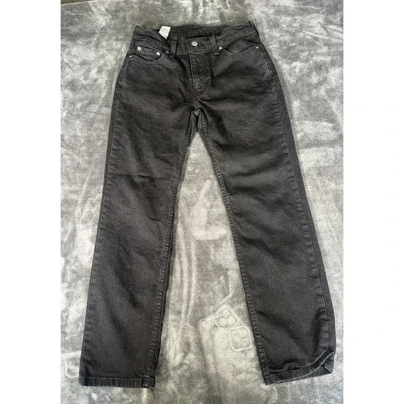 Levi's 514 Jeans Mens 30x30 Black Slim Straight Stretch Denim Casual Everyday - Picture 4 of 9